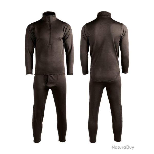 Ensemble thermique Mil-Tec TEESAR Thermofleece Gen III ECWCS - Noir / 3XL