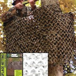 Filet de camouflage Mil-Tec Basic 3 x 6 m en polyester enduit - Blanc