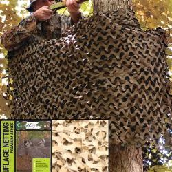 Filet de camouflage Mil-Tec Basic 3 x 6 m en polyester enduit - Desert Camo