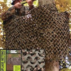 Filet de camouflage Mil-Tec Basic Light 2,4 x 3 m en polyester - Woodland