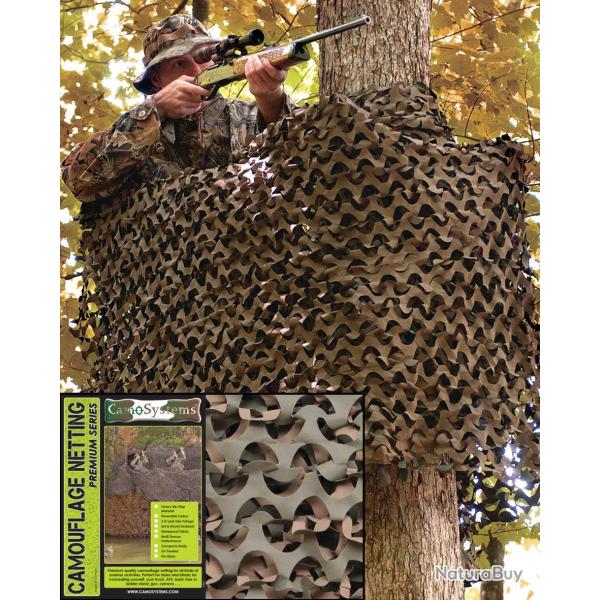 Filet de camouflage Mil-Tec Basic Light 2,4 x 3 m en polyester - Woodland