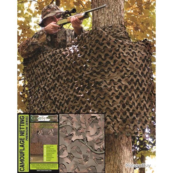 Filet de camouflage Mil-Tec Basic Mil 3 x 3 m en polyester - Woodland