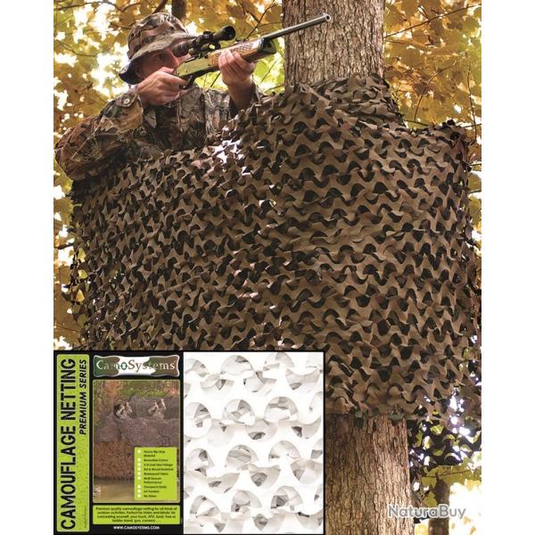Filet de camouflage Mil-Tec Basic Mil 3 x 3 m en polyester - Blanc