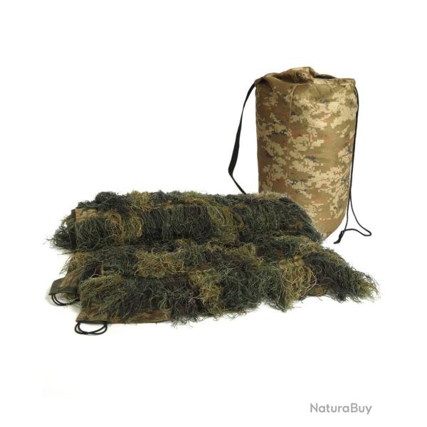 Filet de camouflage Mil-Tec Ghillie Cover Pro 140 � 100 cm - Woodland