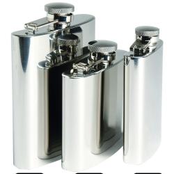 Flasque de poche Mil-Tec en acier inoxydable poli 140 ml - Autre / S
