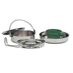 Gamelle Mil-Tec kit de cuisson 1 personne en acier inoxydable - Autre