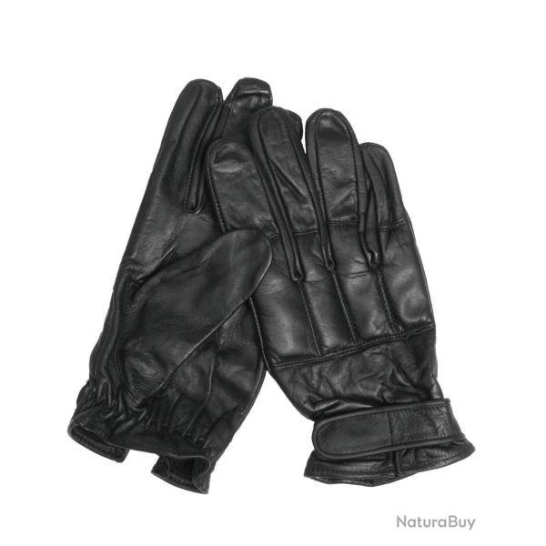 Gants coqu�s Mil-Tec Defender en cuir de bovin � protection - Beige / S