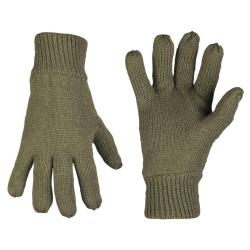 Gants d'hiver Mil-Tec en maille acrylique doubl&eacute;s Thinsulate - Vert olive