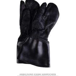 Gants de motocycliste de l'arm&eacute;e est-allemande d'occasion, lot de 5 - Noir