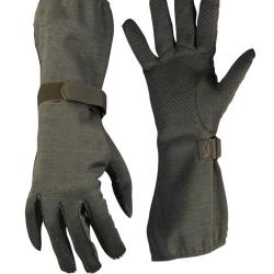 Gants de pilote de la Bundeswehr en Nomex &agrave; paume - Vert olive / 95 cm