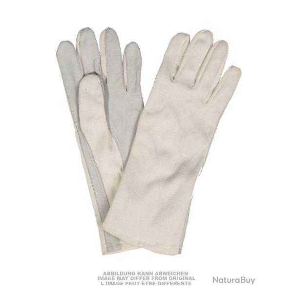 Gants de vol de la Bundeswehr en coton d'occasion - Beige