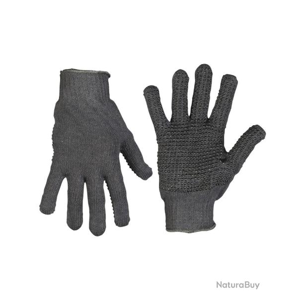 Gants extensibles Mil-Tec Spandoflage en polyamide avec paume - Noir