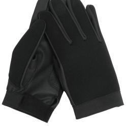 Gants longs Mil-Tec en n&eacute;opr&egrave;ne avec paume enduite et poignet - Noir / S