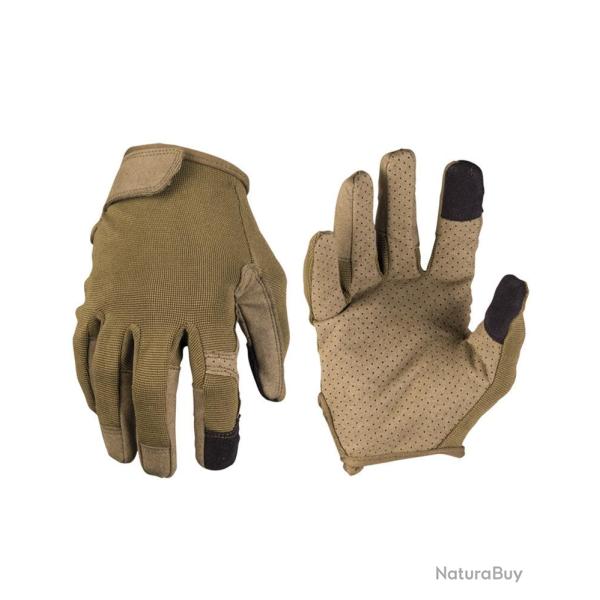 Gants Mil-Tec TOUCH compatibles �cran tactile avec inserts - Vert olive / S