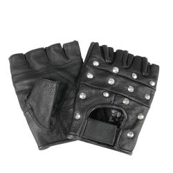 Gants mitaines Mil-Tec en cuir de bovin &agrave; rivets dorsaux - Autre / S