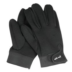 Gants n&eacute;opr&egrave;ne Mil-Tec de 3 mm avec serrage auto-agrippant - Noir / XXL