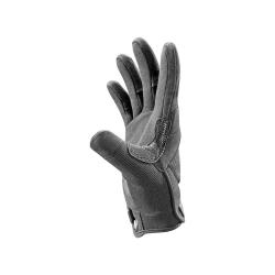 Gants tactiques Kinetixx X-Light l&eacute;gers 118 g paume en cuir - Noir / M