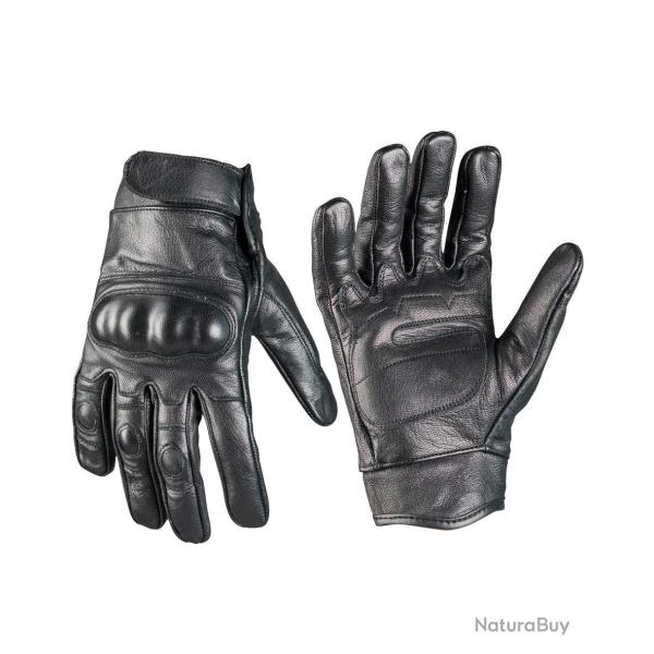 Gants tactiques Mil-Tec en cuir de ch�vre - Noir / XL