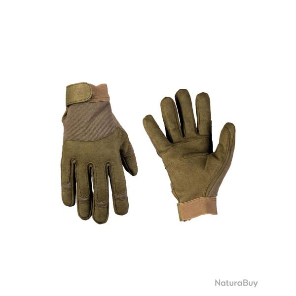 Gants tactiques Mil-Tec en nylon �lasthanne - Vert olive / M