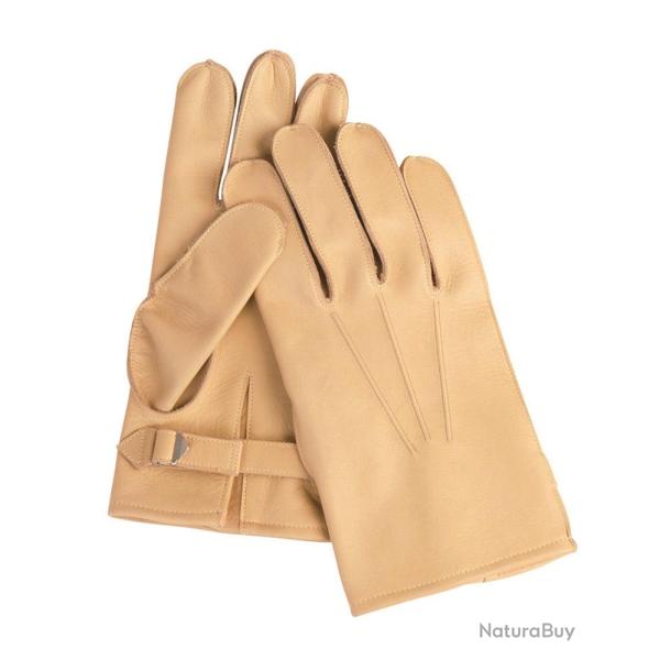 Gants type US Mil-Tec en cuir de bovin avec serrage de poignet - Autre / 8