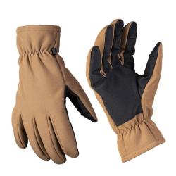 Gants zone froide Mil-Tec softshell garnissage Thinsulate - Coyote / L