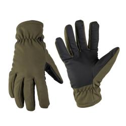 Gants zone froide Mil-Tec softshell garnissage Thinsulate - Vert olive / XXL