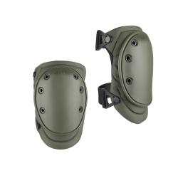 Genouill&egrave;res Alta Tactical AltaFLEX AltaLOK coque caoutchouc - Vert olive