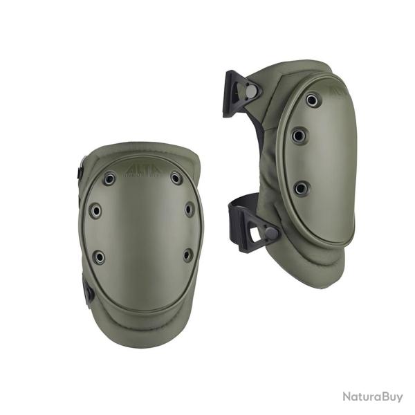 Genouill�res Alta Tactical AltaFLEX AltaLOK coque caoutchouc - Vert olive