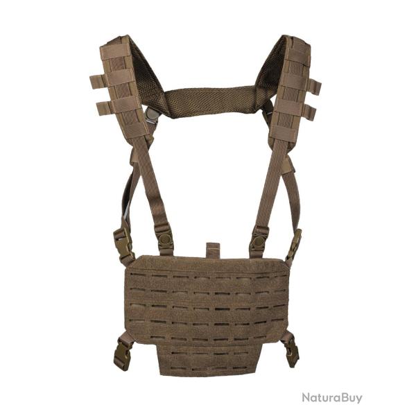 Gilet chest rig Mil-Tec all�g� en polyester � platine - Coyote