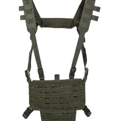 Gilet chest rig Mil-Tec all&eacute;g&eacute; en polyester &agrave; platine - Vert olive