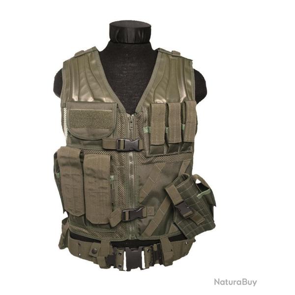 Gilet d'intervention Mil-Tec USMC - Vert olive