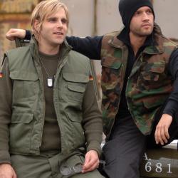 Gilet ouat&eacute; Ranger Mil-Tec en polycoton twill doublure coton - Vert olive / 4XL