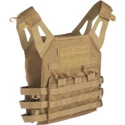 Gilet porte-plaques Mil-Tec Gen. II en polyester 600D Oxford - Coyote