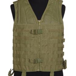 Gilet porteur d'&eacute;quipement MOLLE Mil-Tec en polyester enduit - Vert olive