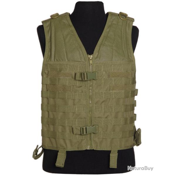 Gilet porteur d'�quipement MOLLE Mil-Tec en polyester enduit - Vert olive