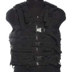 Gilet tactique Mil-Tec Modular System en polyester - Noir