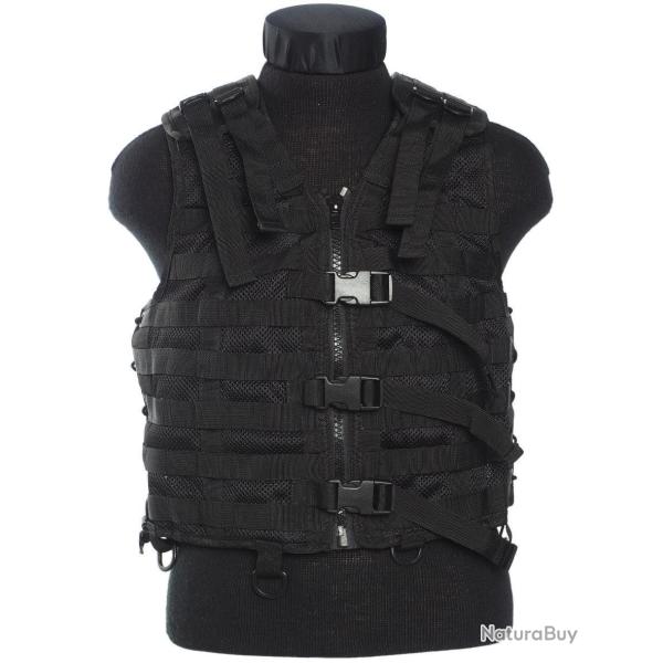 Gilet tactique Mil-Tec Modular System en polyester - Noir