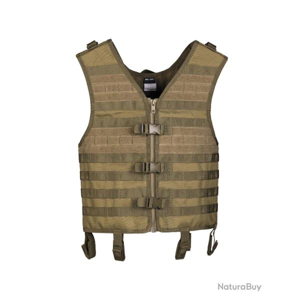 Gilet tactique Mil-Tec MOLLE Carrier Gen. II en polyester - Vert olive