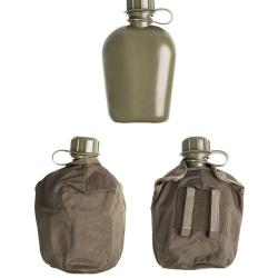 Gourde de l'arm&eacute;e autrichienne de 0,75 litre avec quart, lot de 5 - Autre