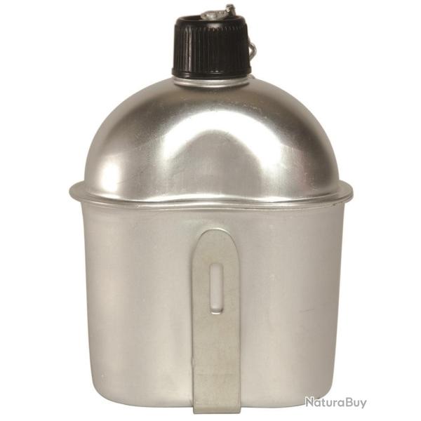 Gourde type US en aluminium 850 ml avec quart et bouchon, lot de 6 - Autre