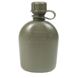 Gourde type US Mil-Tec 1 quart 0,95 litre en poly&eacute;thyl&egrave;ne - Vert olive