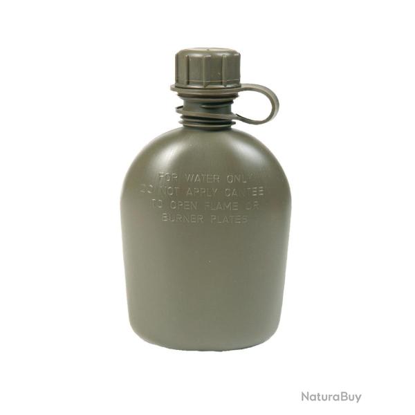 Gourde type US Mil-Tec 1 quart 0,95 litre en poly�thyl�ne - Vert olive