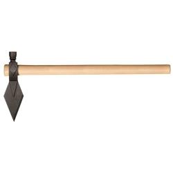 Hache Cold Steel Diamond Spontoon Hawk acier 1055 High Carbon - Bois naturel