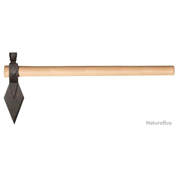 Hache Cold Steel Diamond Spontoon Hawk acier 1055 High Carbon - Bois naturel