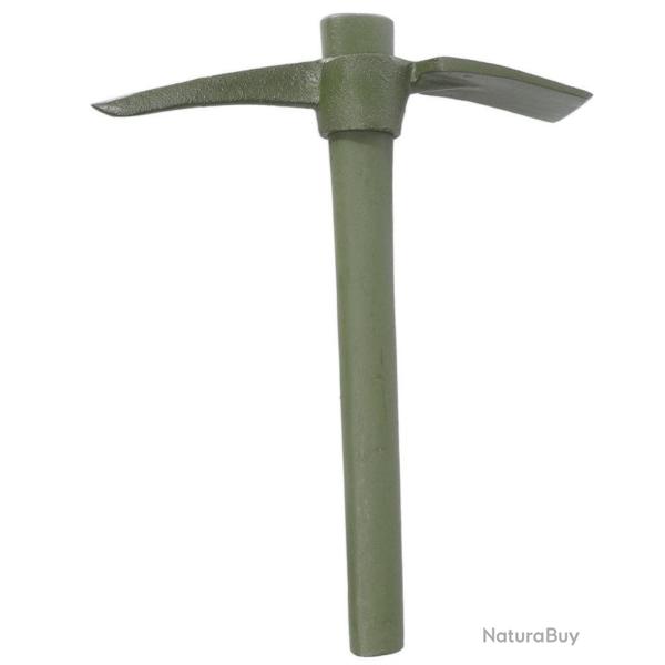 Hache piolet type US Mil-Tec d�montable manche en bois 40 cm - Vert olive