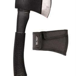 Hachette Mil-Tec monobloc acier lame 8 cm &times; 4,6 mm 832 g - Noir
