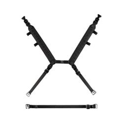 Harnais de reconnaissance Light Frog Pro en LAHYCO bretelles - Noir