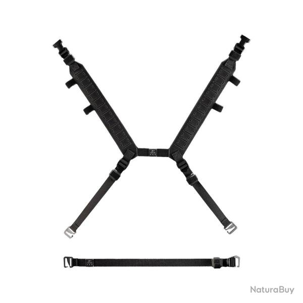 Harnais de reconnaissance Light Frog Pro en LAHYCO bretelles - Noir