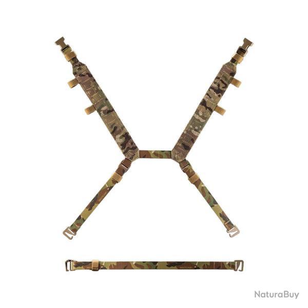Harnais de reconnaissance Light Frog Pro en LAHYCO bretelles - Multicam