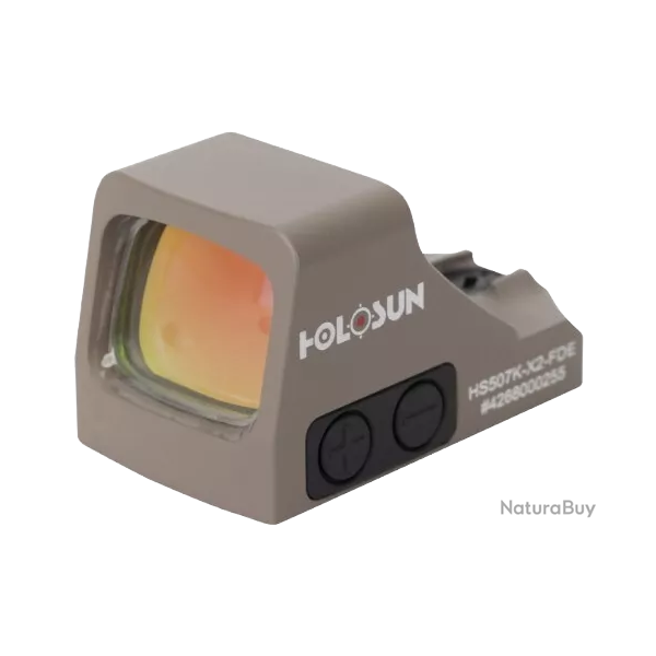 Holosun Micro Reflex Dot 507 K grossissement 1 r�ticule 2 MOA dot / 32 MOA Circle Dot - Sable